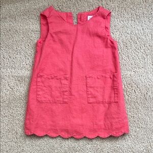12-18 Month Baby GAP Coral Linen Dress. Gently used.